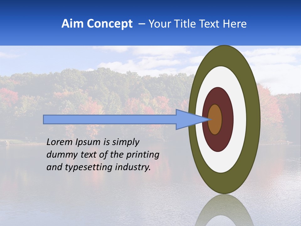 Connecticut Trees Clouds PowerPoint Template