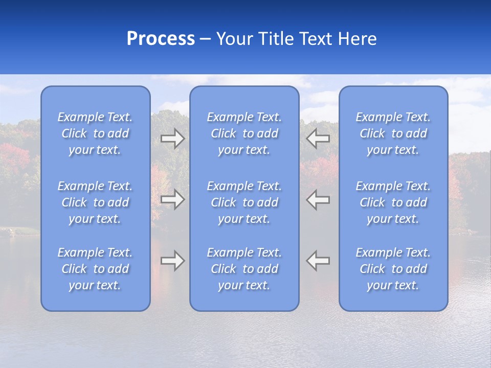 Connecticut Trees Clouds PowerPoint Template