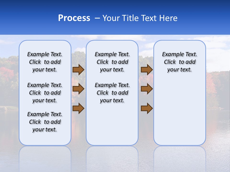 Connecticut Trees Clouds PowerPoint Template