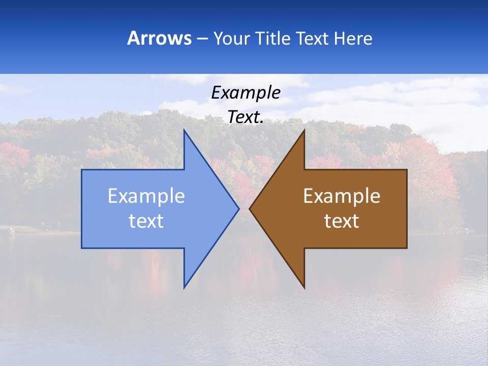 Connecticut Trees Clouds PowerPoint Template