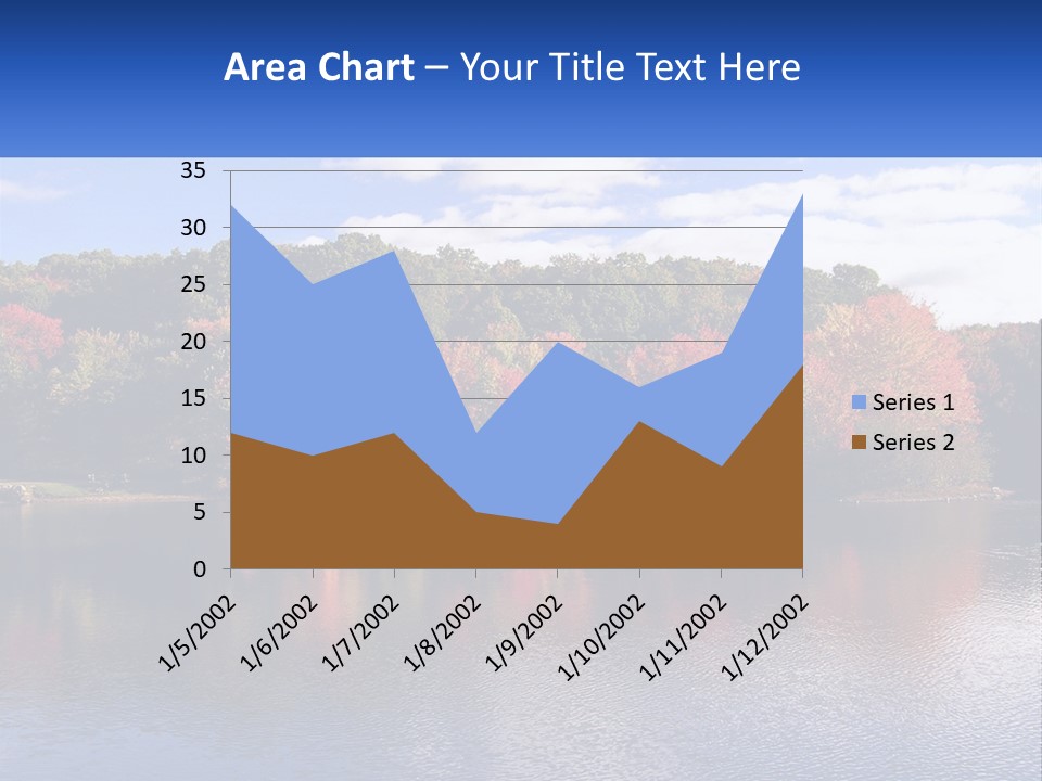 Connecticut Trees Clouds PowerPoint Template