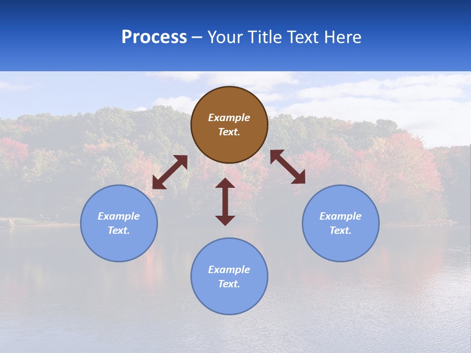 Connecticut Trees Clouds PowerPoint Template