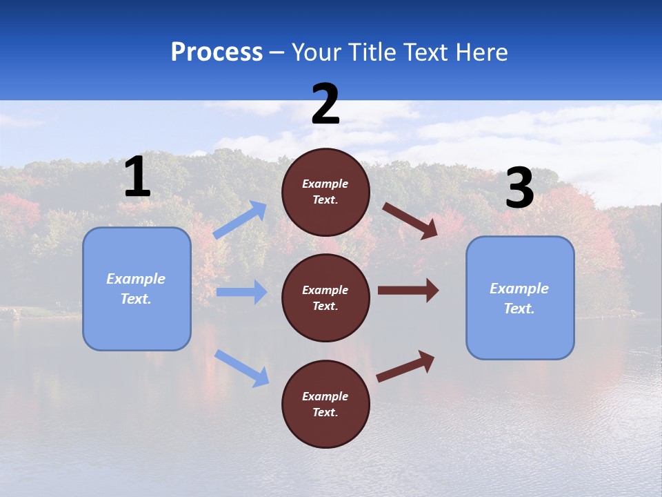 Connecticut Trees Clouds PowerPoint Template