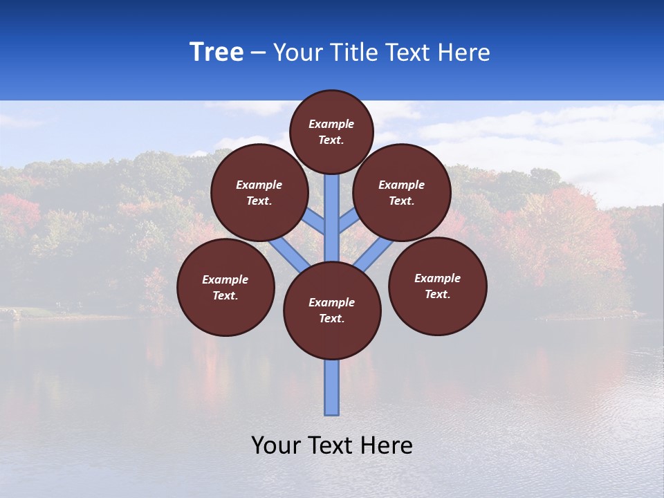 Connecticut Trees Clouds PowerPoint Template