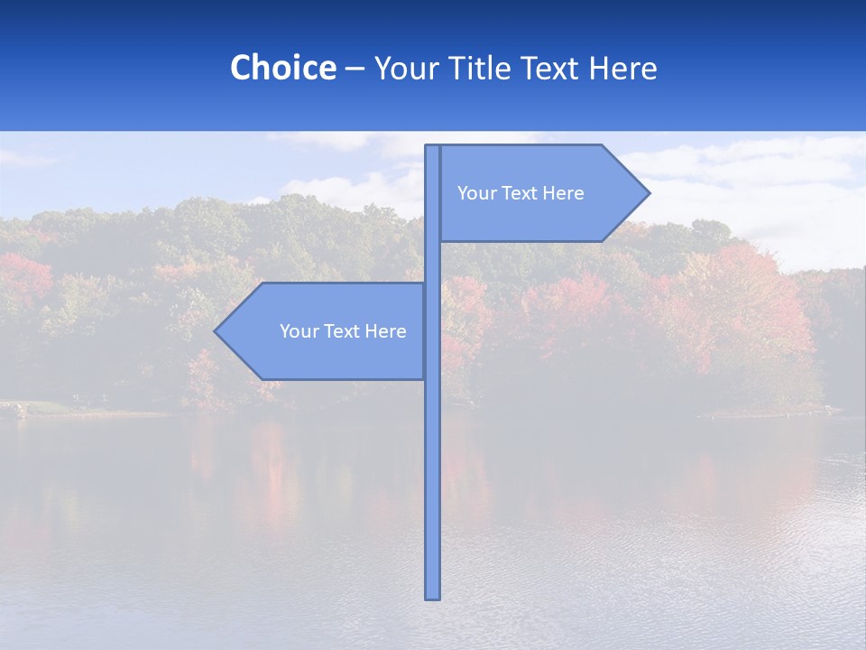 Connecticut Trees Clouds PowerPoint Template