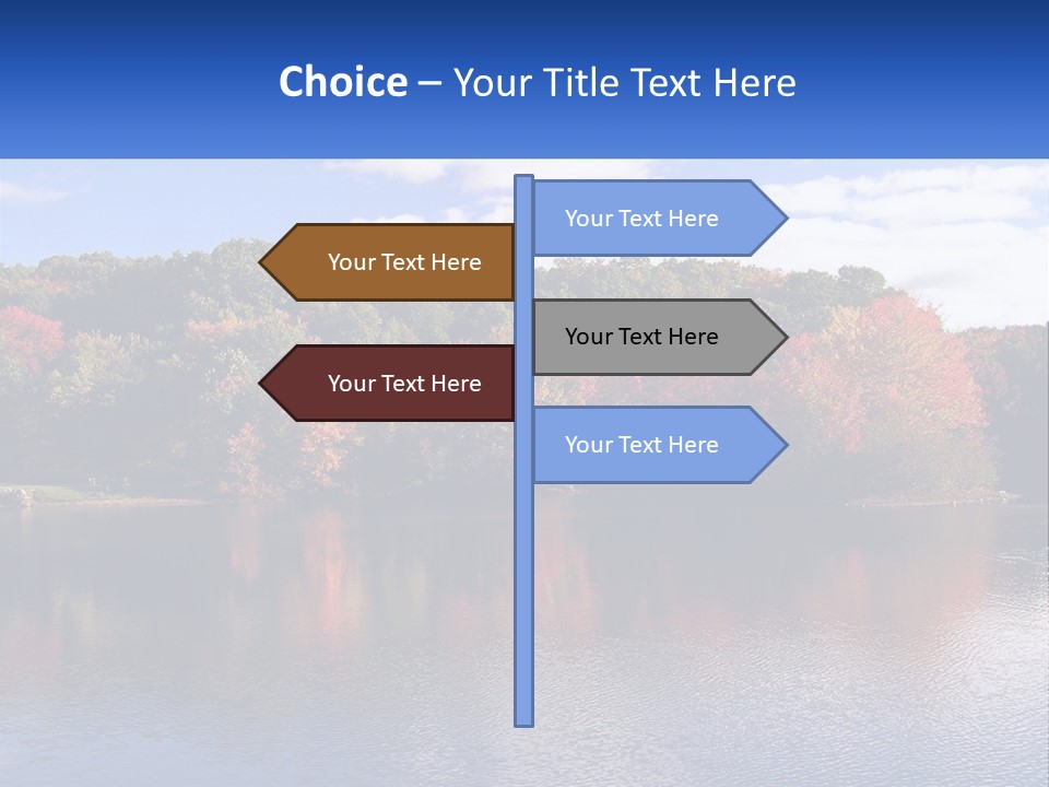 Connecticut Trees Clouds PowerPoint Template