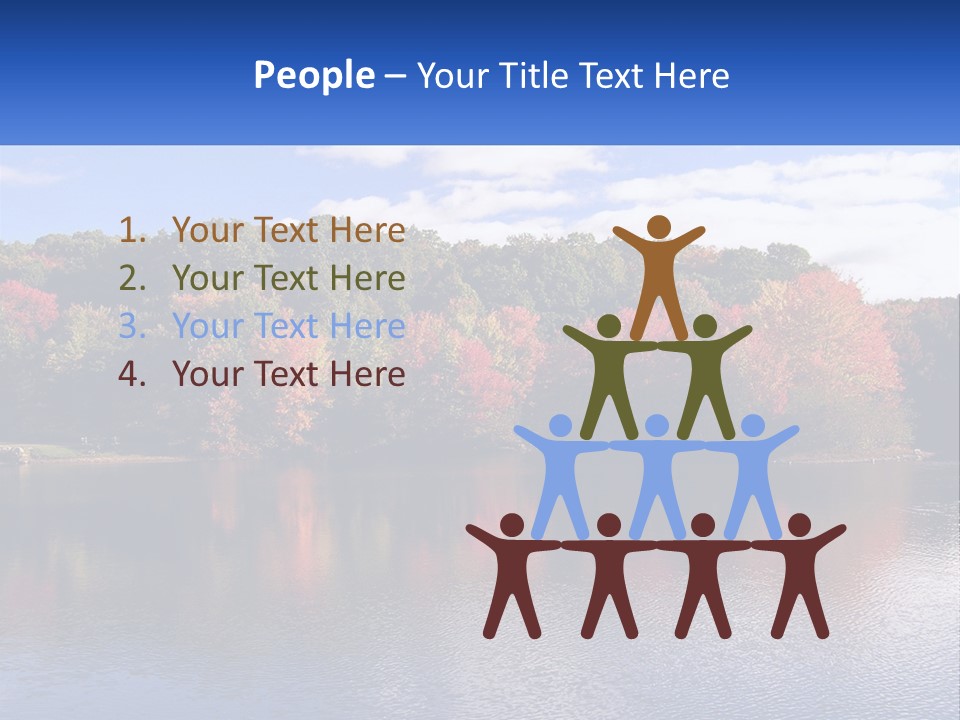 Connecticut Trees Clouds PowerPoint Template