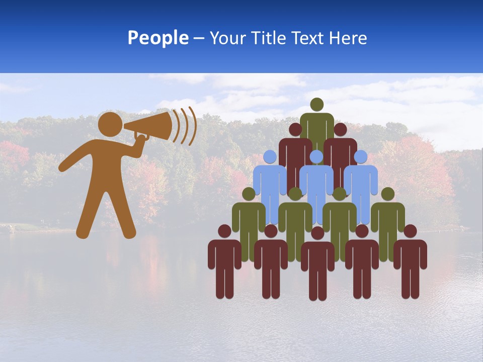 Connecticut Trees Clouds PowerPoint Template