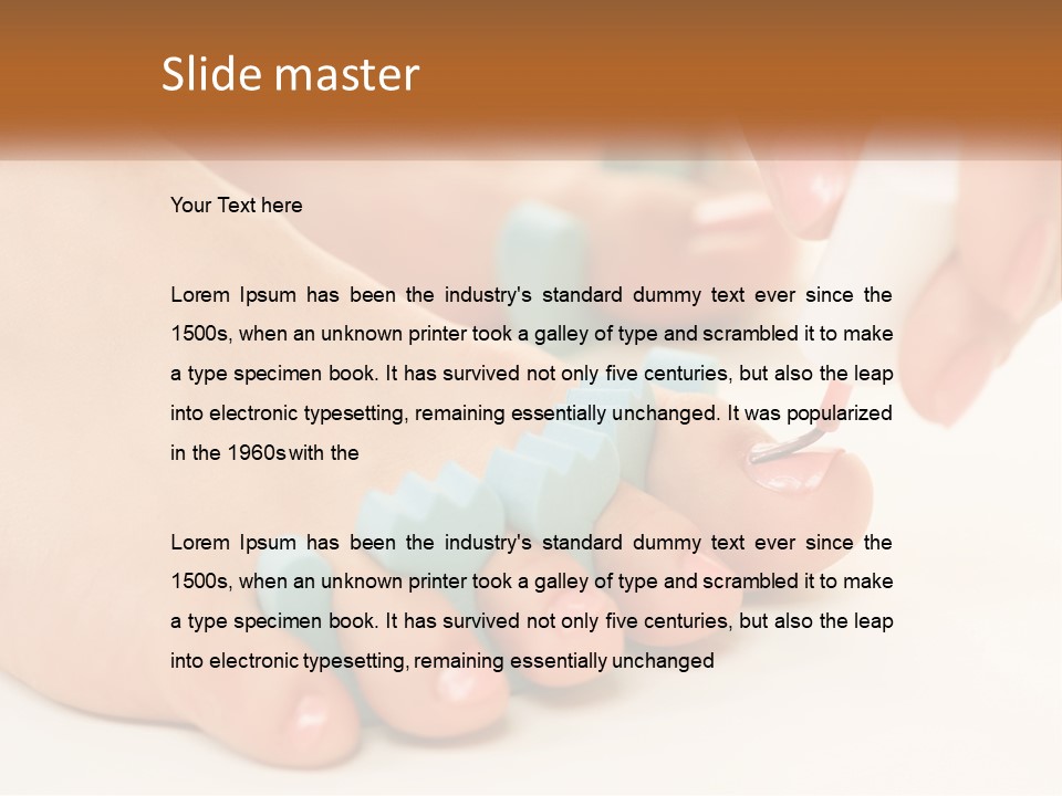 Cosmetics Recreation Wellbeing PowerPoint Template