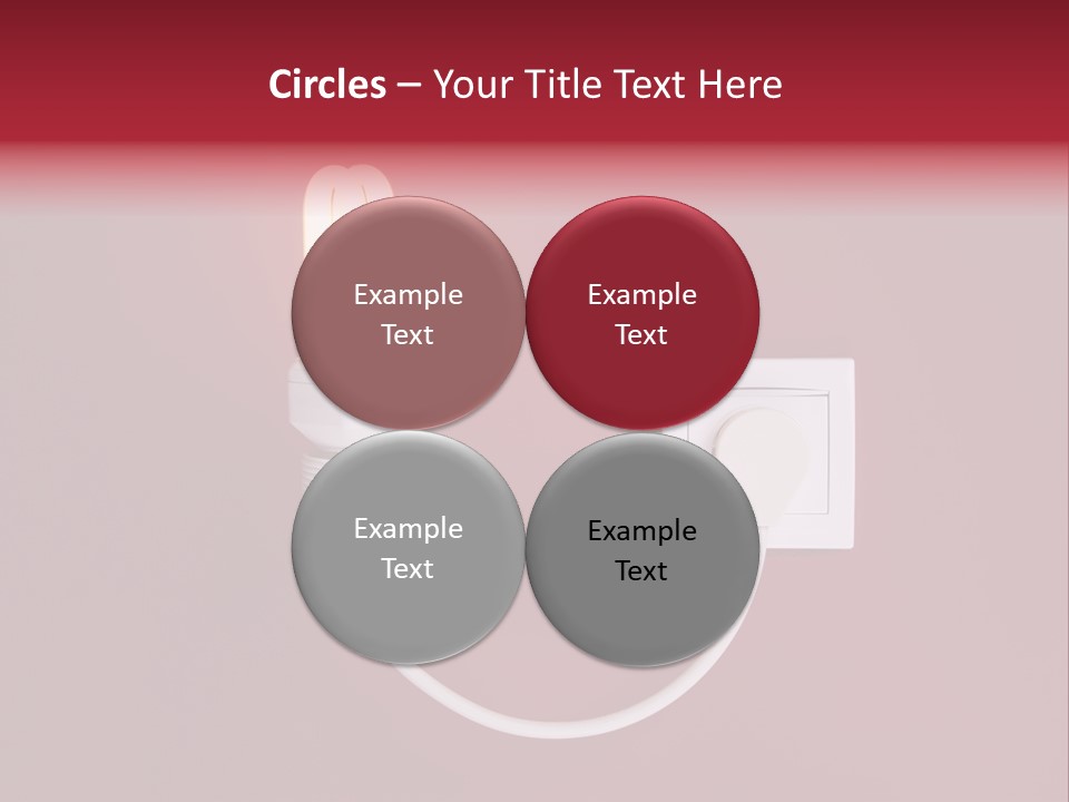 Electricity Energy Red PowerPoint Template