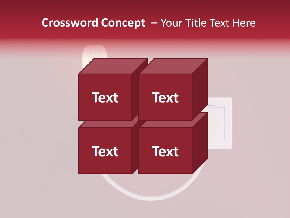 Electricity Energy Red PowerPoint Template