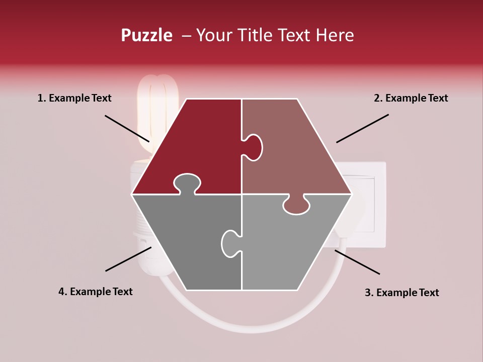 Electricity Energy Red PowerPoint Template