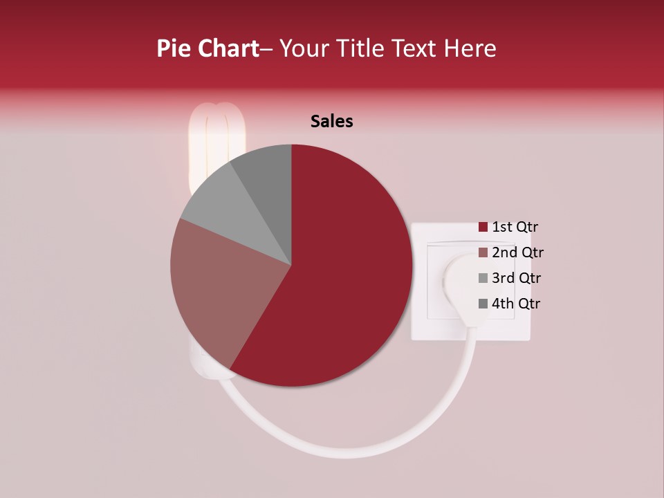 Electricity Energy Red PowerPoint Template