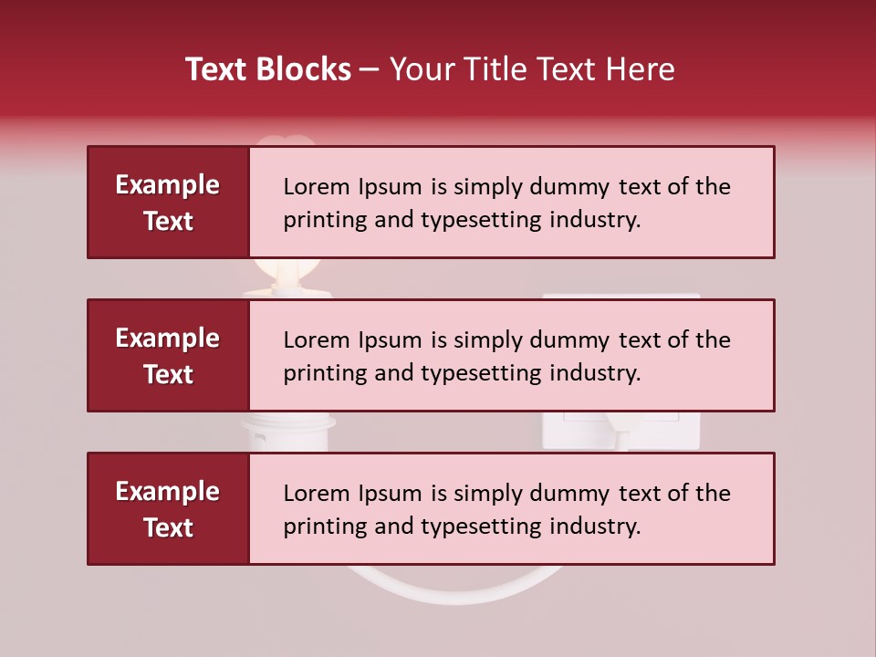 Electricity Energy Red PowerPoint Template
