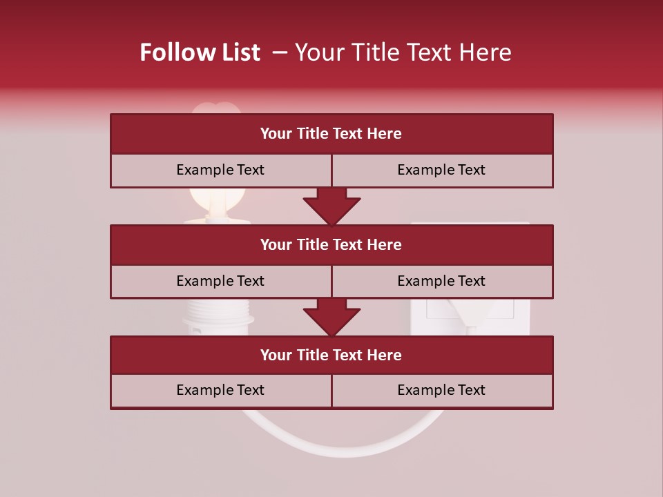 Electricity Energy Red PowerPoint Template