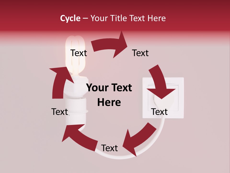 Electricity Energy Red PowerPoint Template