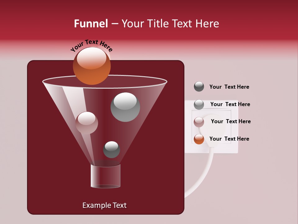 Electricity Energy Red PowerPoint Template