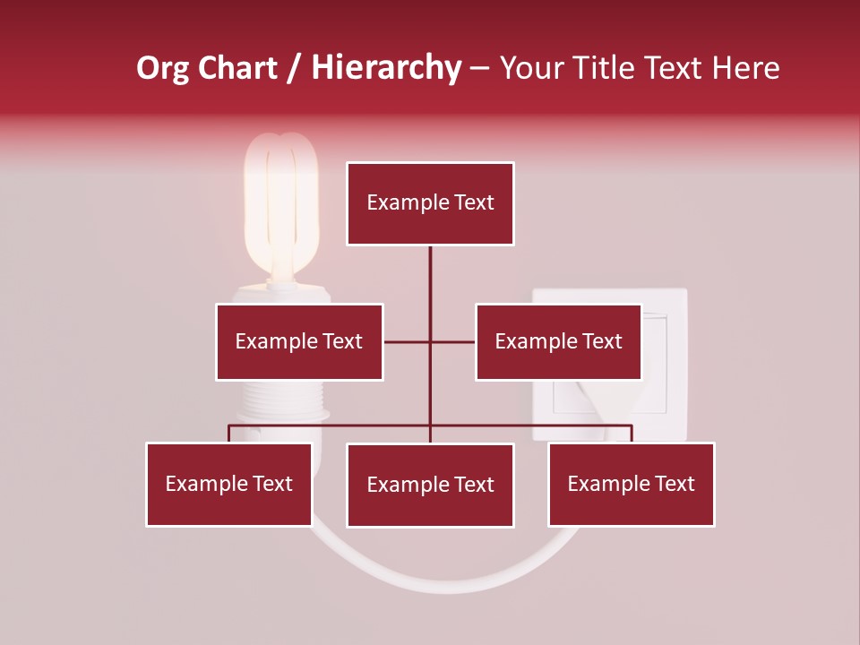 Electricity Energy Red PowerPoint Template
