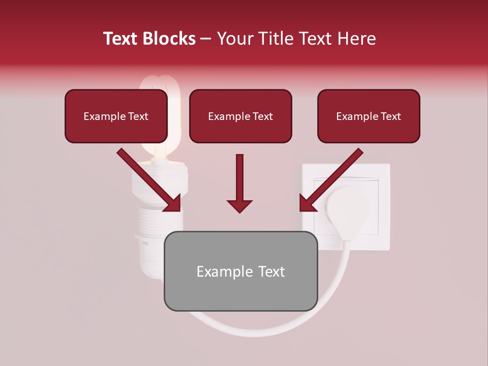 Electricity Energy Red PowerPoint Template
