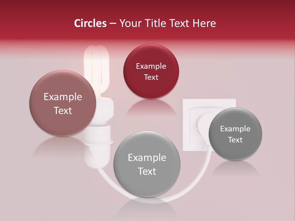 Electricity Energy Red PowerPoint Template