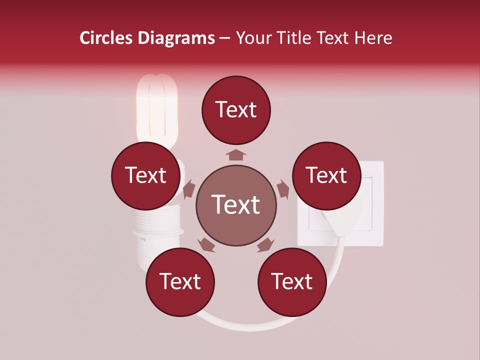 Electricity Energy Red PowerPoint Template