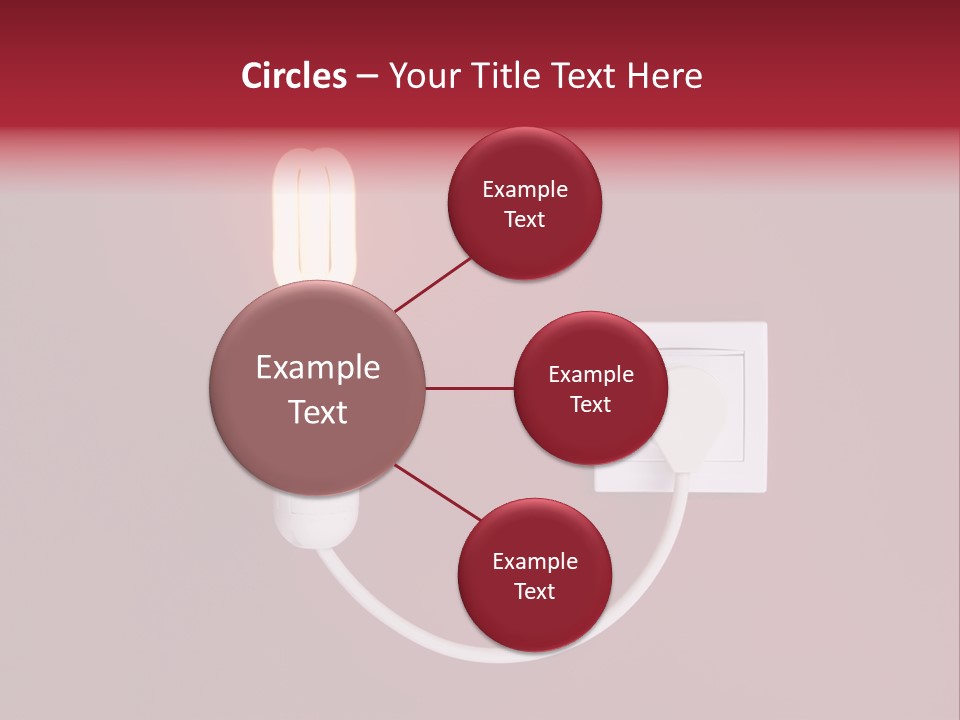 Electricity Energy Red PowerPoint Template