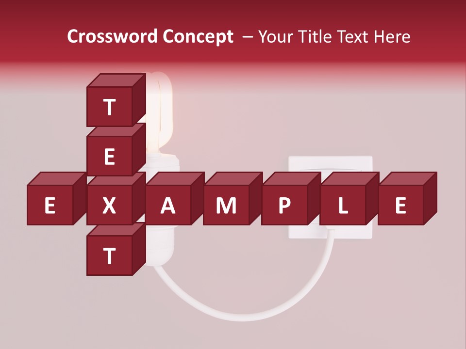 Electricity Energy Red PowerPoint Template
