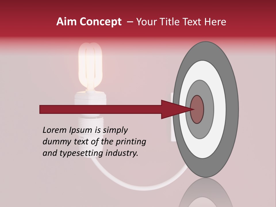 Electricity Energy Red PowerPoint Template