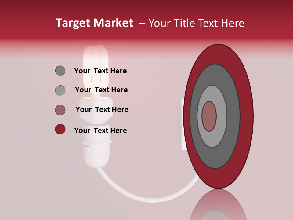 Electricity Energy Red PowerPoint Template