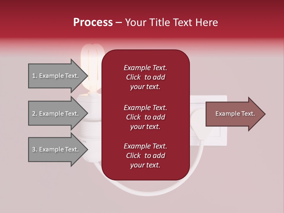 Electricity Energy Red PowerPoint Template
