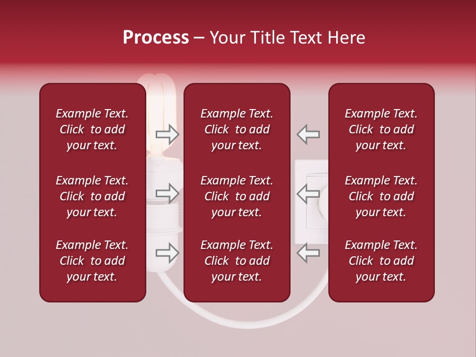 Electricity Energy Red PowerPoint Template