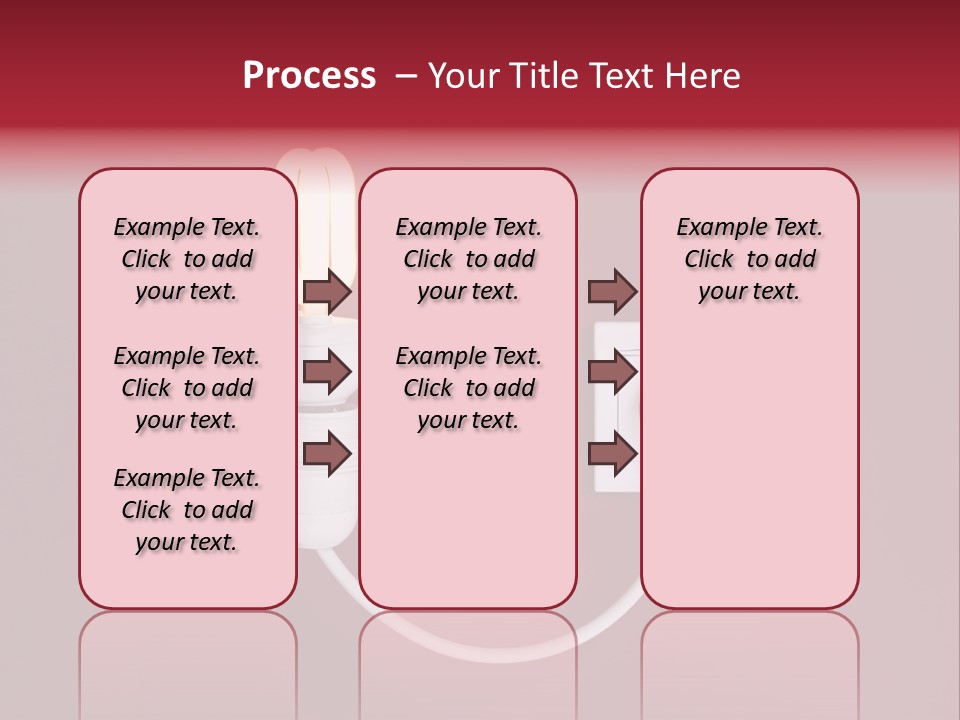 Electricity Energy Red PowerPoint Template