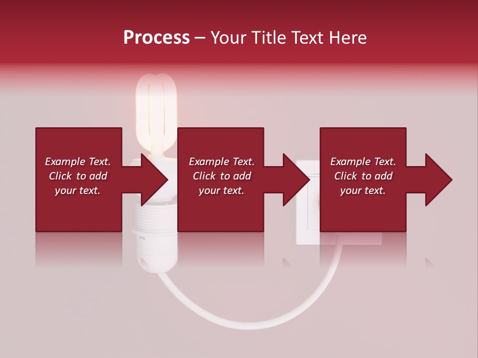 Electricity Energy Red PowerPoint Template