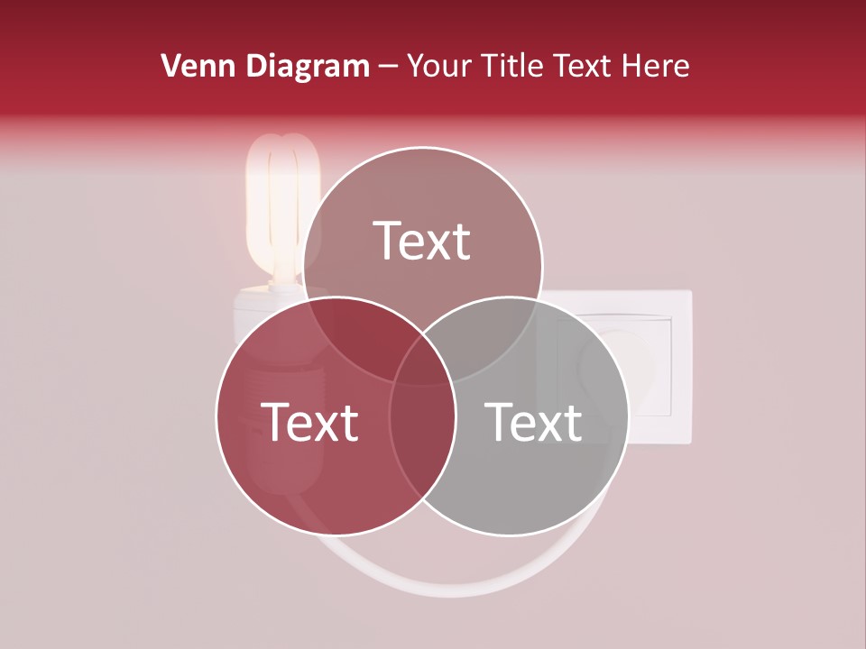 Electricity Energy Red PowerPoint Template