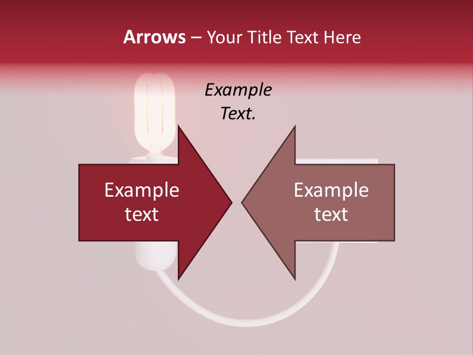 Electricity Energy Red PowerPoint Template