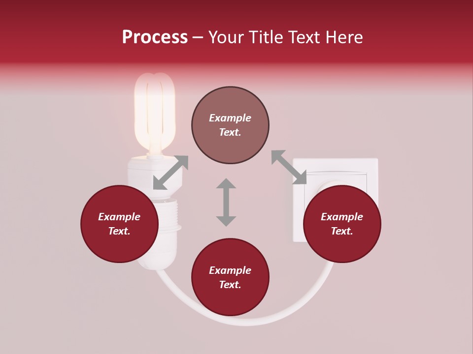 Electricity Energy Red PowerPoint Template