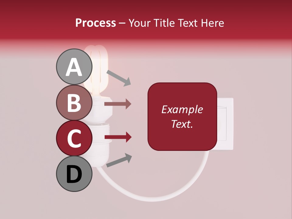 Electricity Energy Red PowerPoint Template