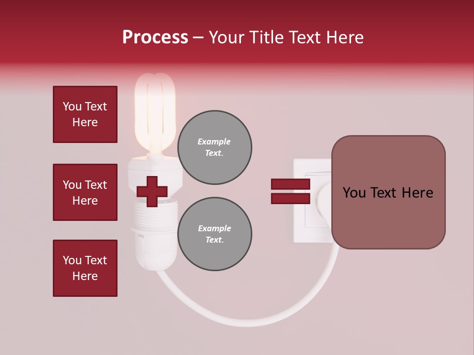 Electricity Energy Red PowerPoint Template