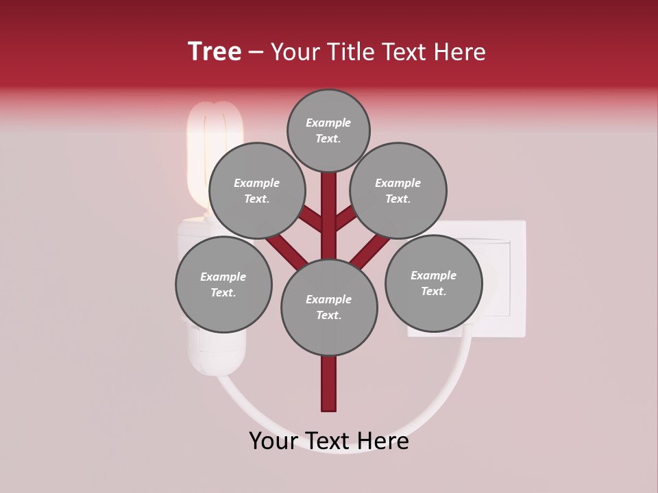 Electricity Energy Red PowerPoint Template