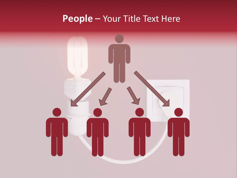 Electricity Energy Red PowerPoint Template