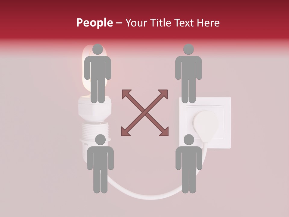 Electricity Energy Red PowerPoint Template