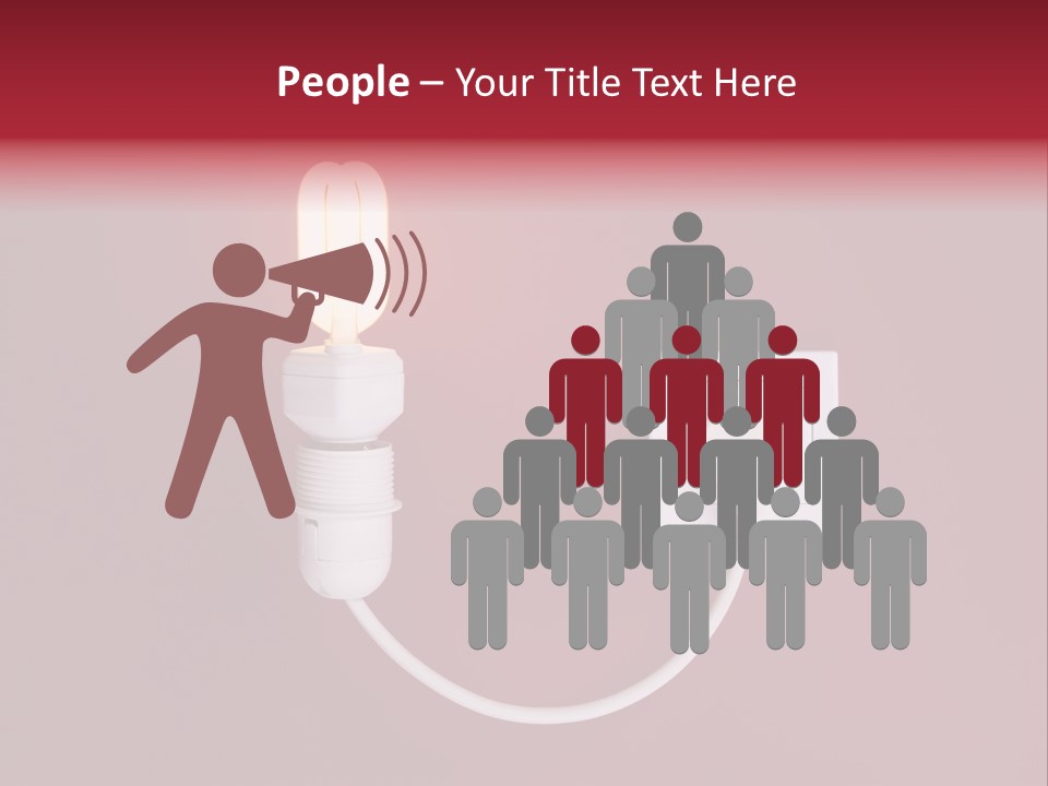 Electricity Energy Red PowerPoint Template