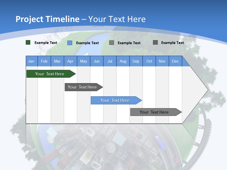 Plane Forest White PowerPoint Template