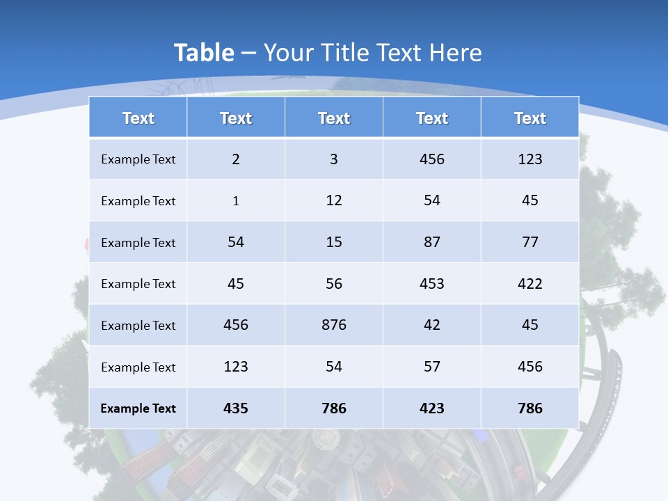 Plane Forest White PowerPoint Template