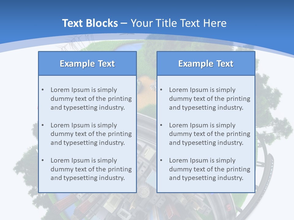 Plane Forest White PowerPoint Template