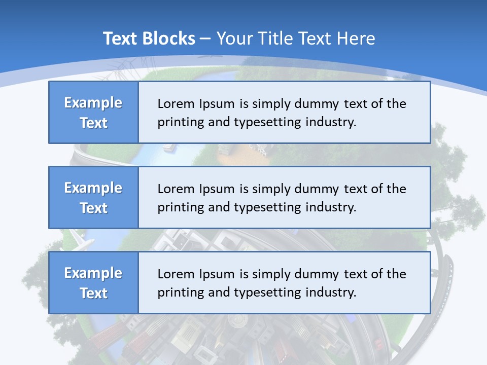 Plane Forest White PowerPoint Template