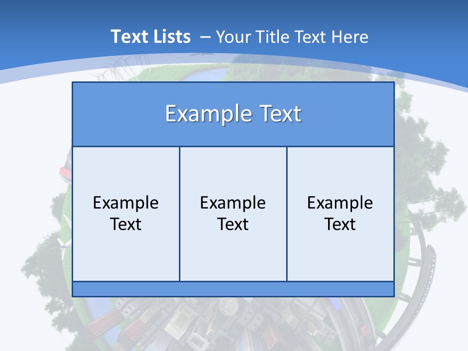 Plane Forest White PowerPoint Template