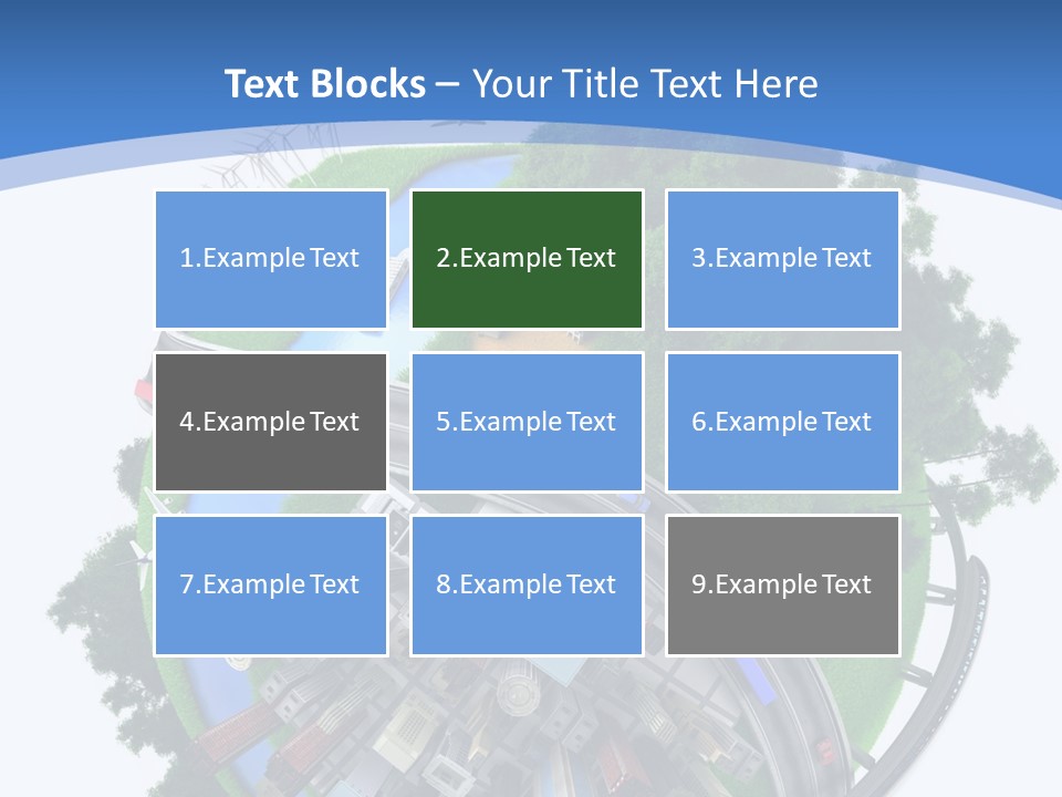 Plane Forest White PowerPoint Template
