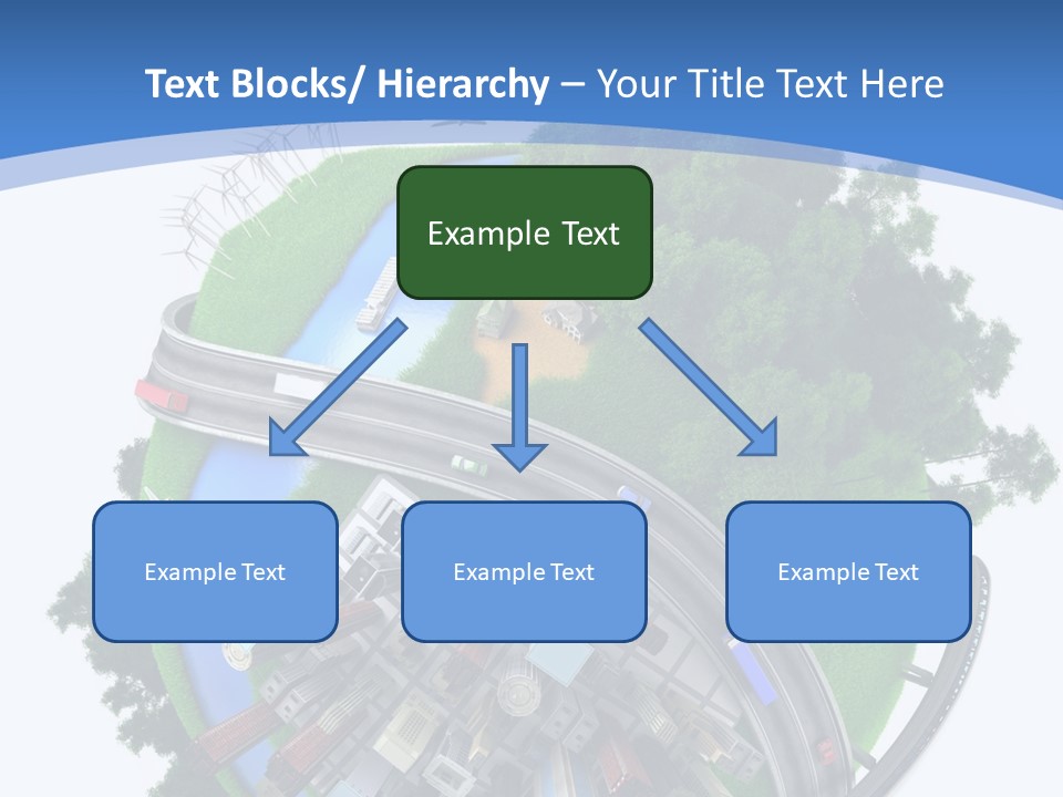 Plane Forest White PowerPoint Template