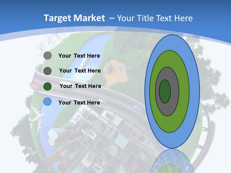 Plane Forest White PowerPoint Template